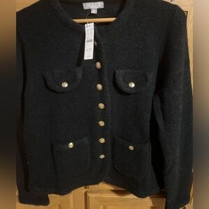 J. Crew Black Blazer with Gold Buttons